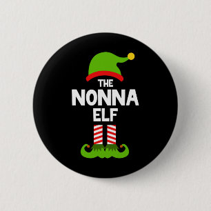 Family The Nonna Elf Christmas Matching Pajama Pj 6 Cm Round Badge