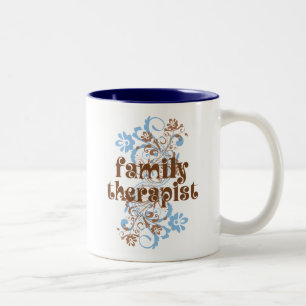 Family Therapist Cute Gift Two-Tone Coffee Mug
