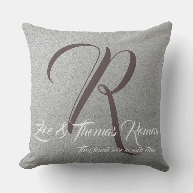 Family throw pillow for sofa, couch, love seat (Front)