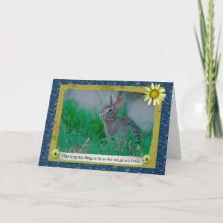 "Family ties" Baby Bunny Greeting Card