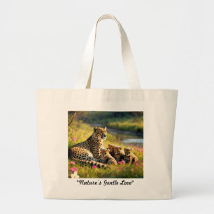 "Family Ties in the Wild" Large Tote Bag