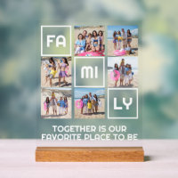 Family Together 6 Photos and Personalised Text