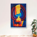 Family Together Modern Portrait Painting Art Faux Canvas Print<br><div class="desc">Family Together. A modern portrait painting of a family of four created by contemporary artist Julie Nicholls©.</div>
