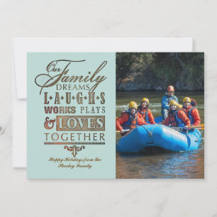 Family Together Photo Holiday Card