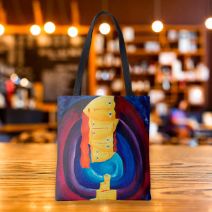 Family Together Portrait Modern Painting Art Tote Bag