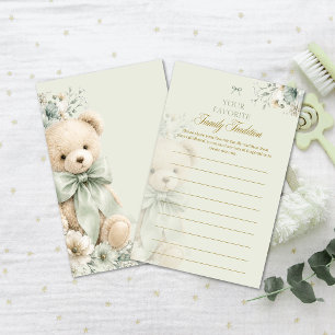 Family Tradition Share Sage Green Teddy Bear Game