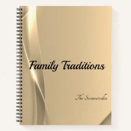 Family Traditions and Recipe Journal | Golden Glow