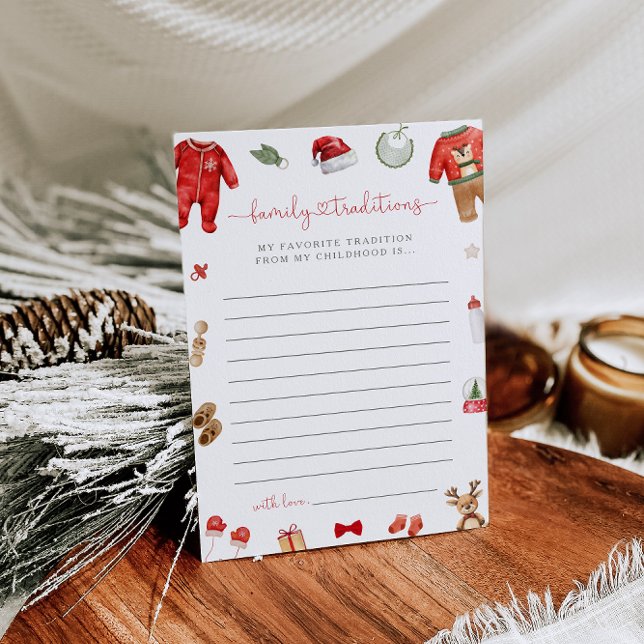 Family Traditions Christmas Baby Shower Game (Creator Uploaded)