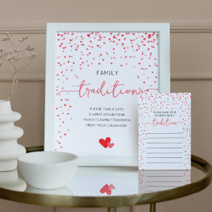 Family Traditions Sign Baby Shower Sign