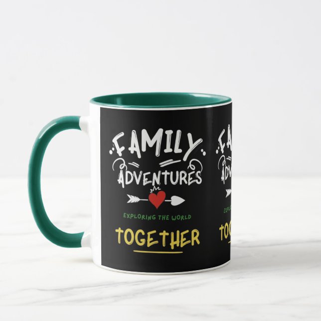 Family Travel Adventures Exploring Together Mug (Left)