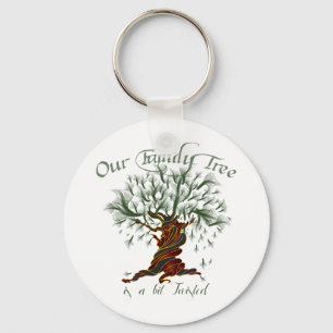 Family Tree a Bit Twisted Key Ring