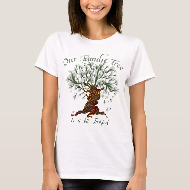 Family Tree a Bit Twisted T-Shirt (Front)