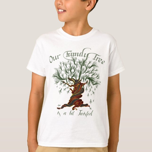 Family Tree a Bit Twisted T-Shirt (Front)