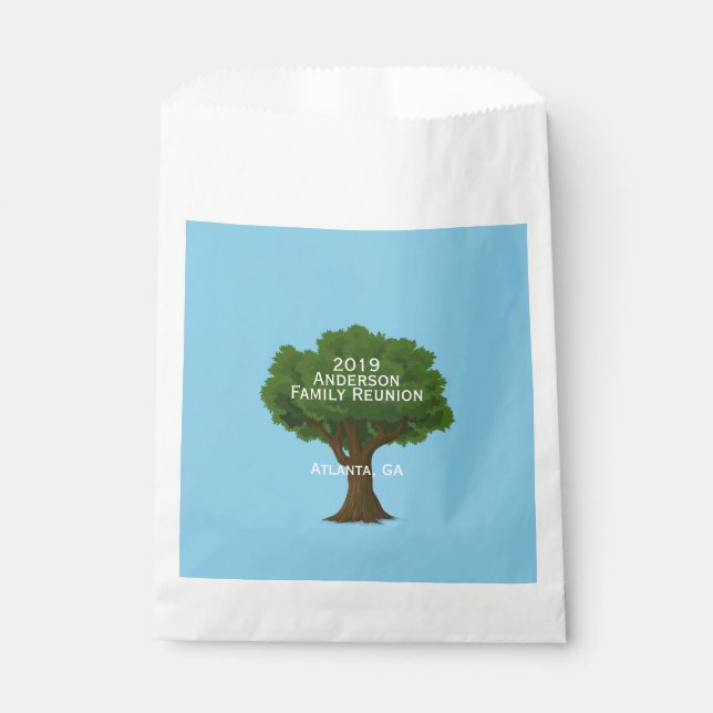 Family Tree and Name | Family Reunion Favour Bag (Front)