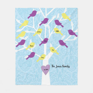 Family Tree Blanket Personalised