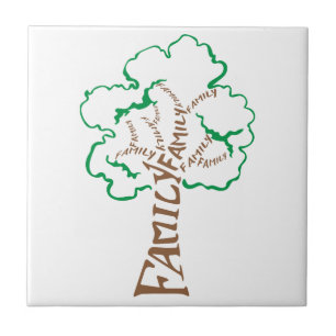 Family Tree Ceramic Tile