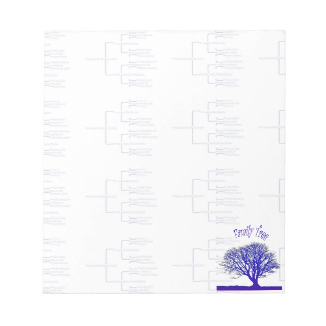 Family Tree Collection Notepad (Front)