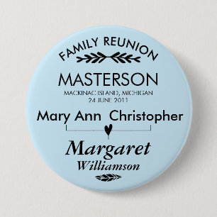 Family Tree Connection Reunion Button
