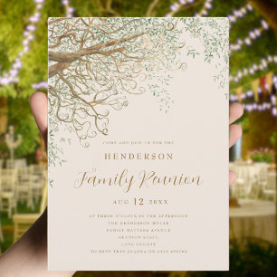 Family Tree Family Reunion  Invitation