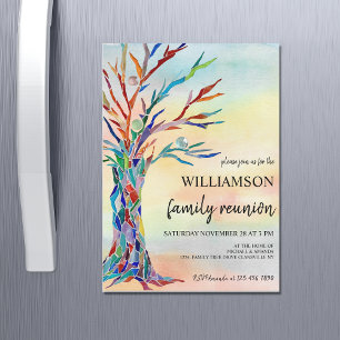 Family Tree Family Reunion Invitation Magnet