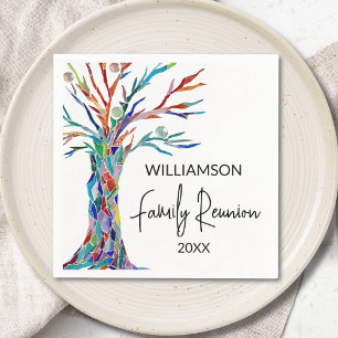 Family Tree Family Reunion Napkin