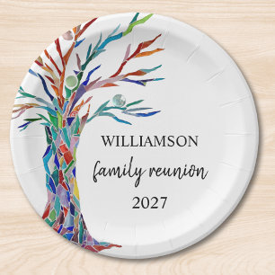  Family Tree Family Reunion  Paper Plate