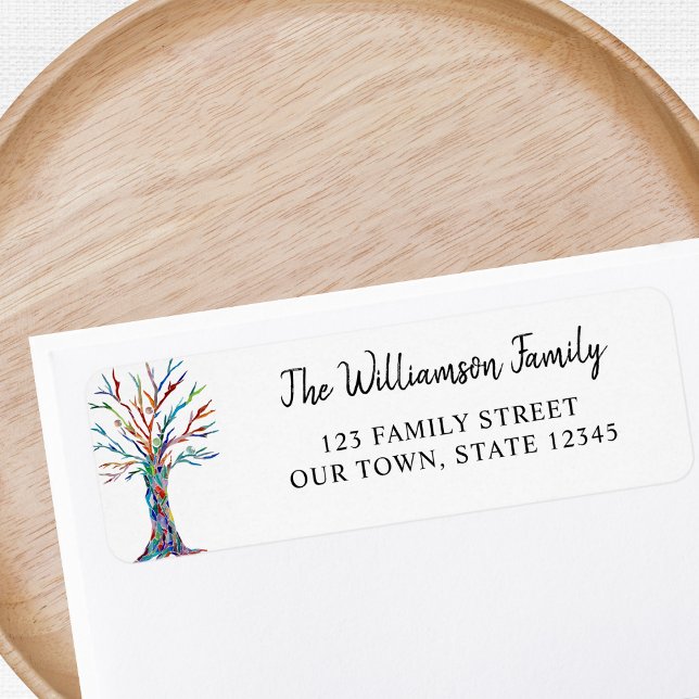 Family Tree Family Reunion Return Address Label (Creator Uploaded)