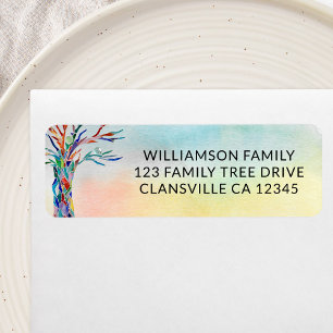 Family Tree Family Reunion Return Address  Label