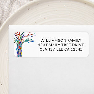 Family Tree Family Reunion Return Address  Label