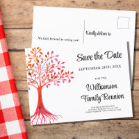 Family Tree family Reunion Save The Date
