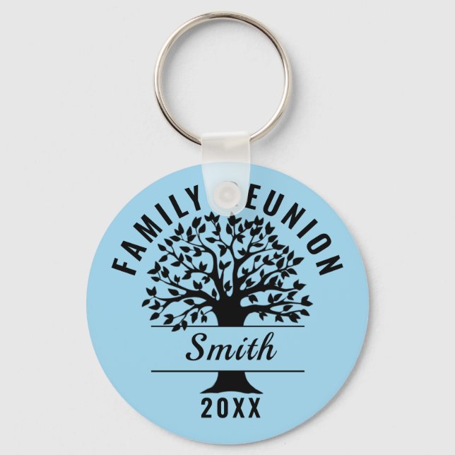 Family Tree Family Reunion Souvenir Gift Key Ring (Front)
