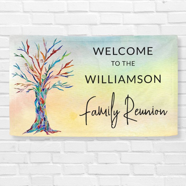 Family Tree Family Reunion Welcome Banner (Creator Uploaded)