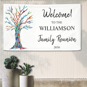 Family Tree Family Reunion Welcome Banner