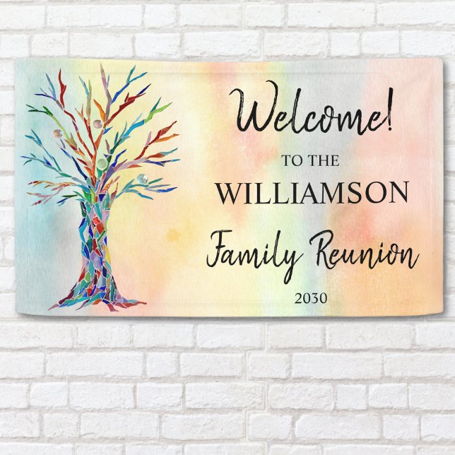 Family Tree Family Reunion Welcome Banner (Creator Uploaded)