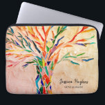 Family Tree Genealogist  Laptop Sleeve<br><div class="desc">This unique laptop sleeve is decorated with a mosaic tree of life design.
Personalize it with your name and profession.
Original Mosaic © Michele Davies.</div>