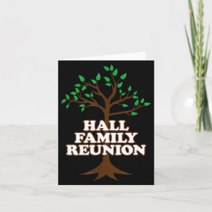 Family Tree Hall Family Reunion Card