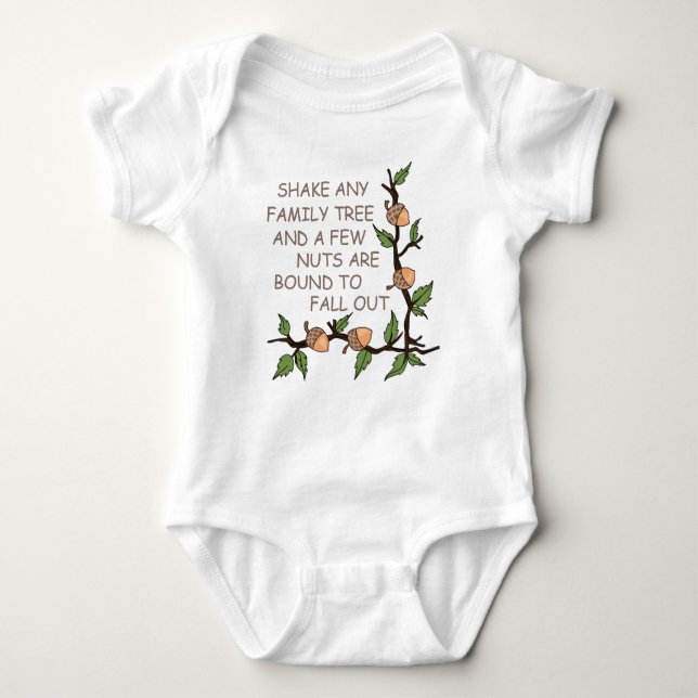 Family Tree Humour Baby Bodysuit (Front)