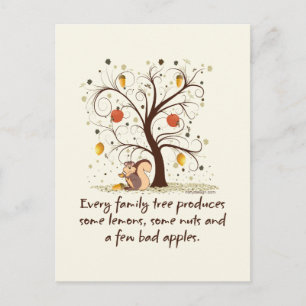 Family Tree Humour Postcard