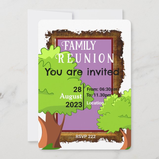 Family Tree Invitation (Front)