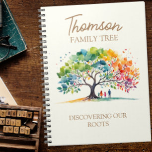 Family Tree journal genealogy notebook watercolour