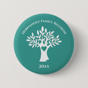 Family Tree Love Heart Family Reunion 6 Cm Round Badge