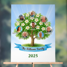 Family Tree Names Photo Reunion party Welcome 