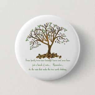 Family Tree Nuts 6 Cm Round Badge