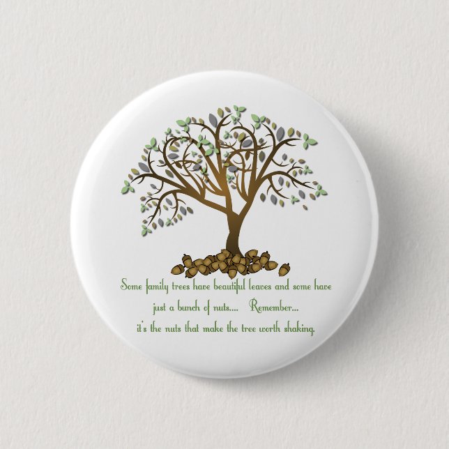 Family Tree Nuts 6 Cm Round Badge (Front)