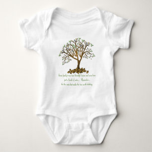 Family Tree Nuts Baby Bodysuit