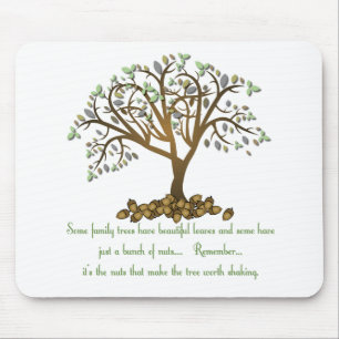 Family Tree Nuts Mouse Pad