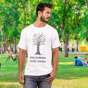 Family Tree Personalized Family Reunion T-Shirt