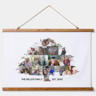 Family Tree Photo Collage 15 Pictures Tapestry