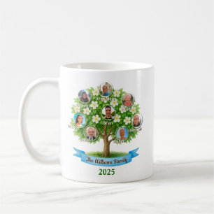 Family Tree Photo Names Grandma Nana Coffee Gift Mug