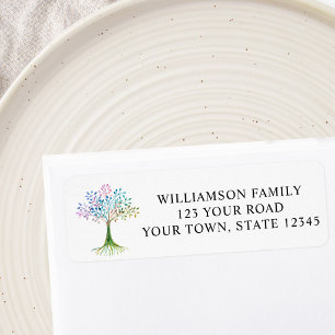 Family Tree Return Address Label